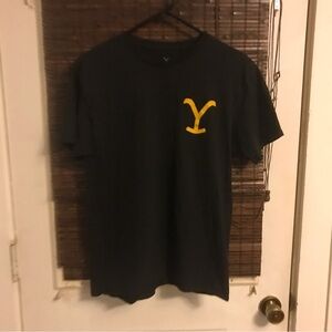 Yellow Stone Logo Unisex Logo SS Tee Shirt